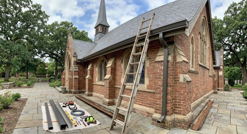 Church Downspout Installation in Mcdonough, GA