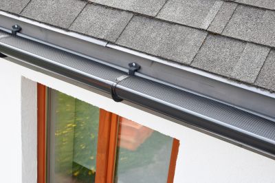 Commercial Gutter Cover Installation Site